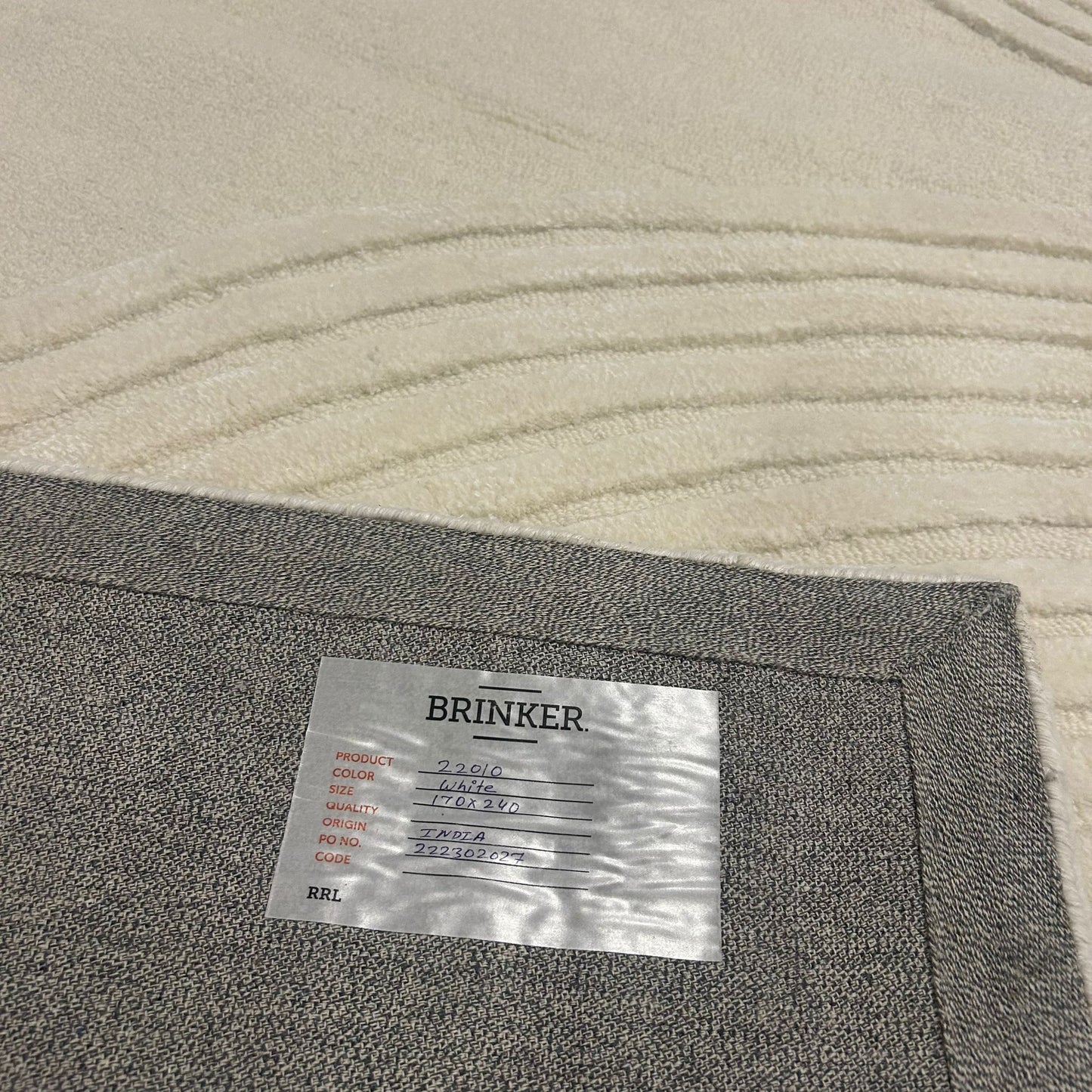 Brinker Japandi 22010 White Vloerkleed - 170x240cm