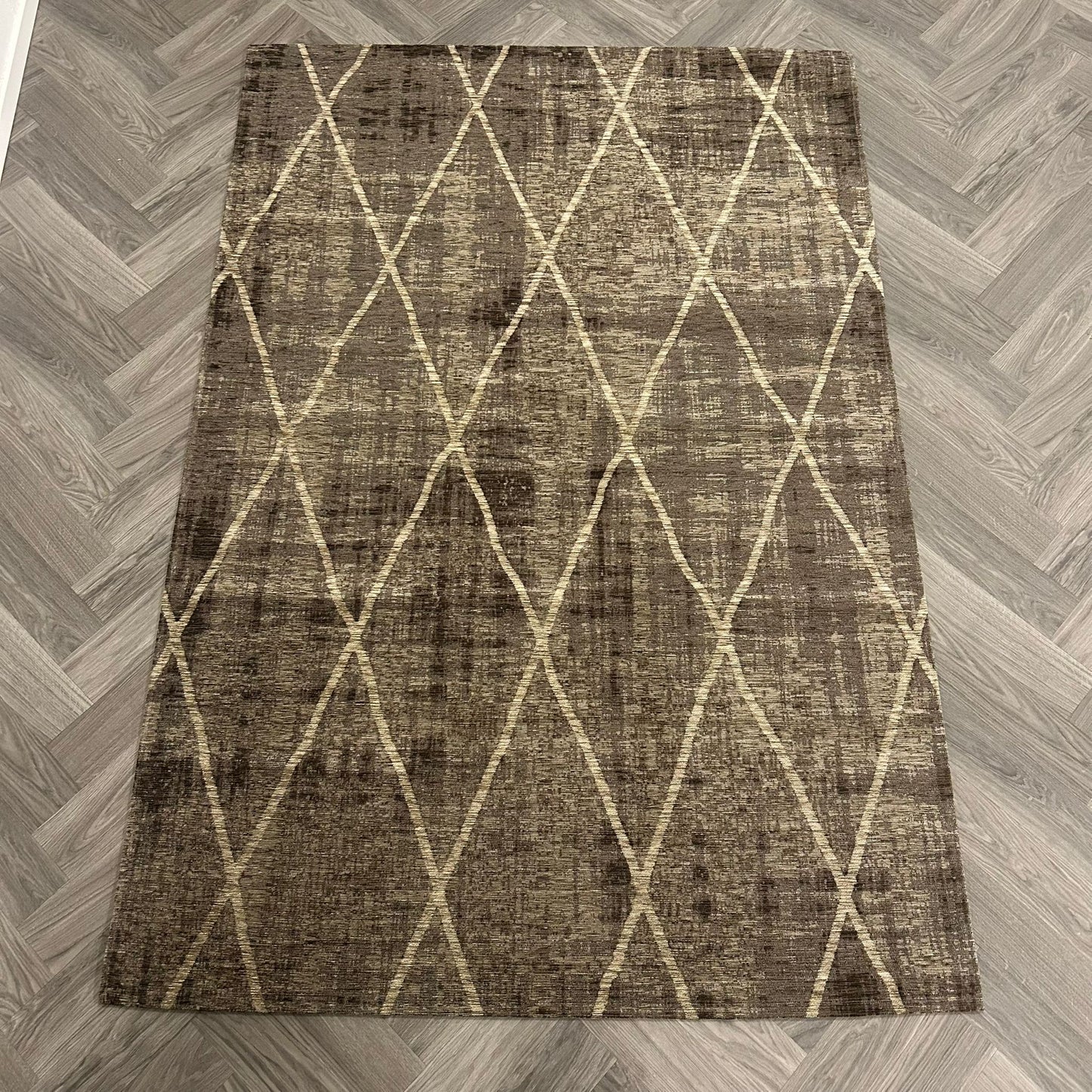 Brinker Cross Diamo Brown Vloerkleed - 155x230cm