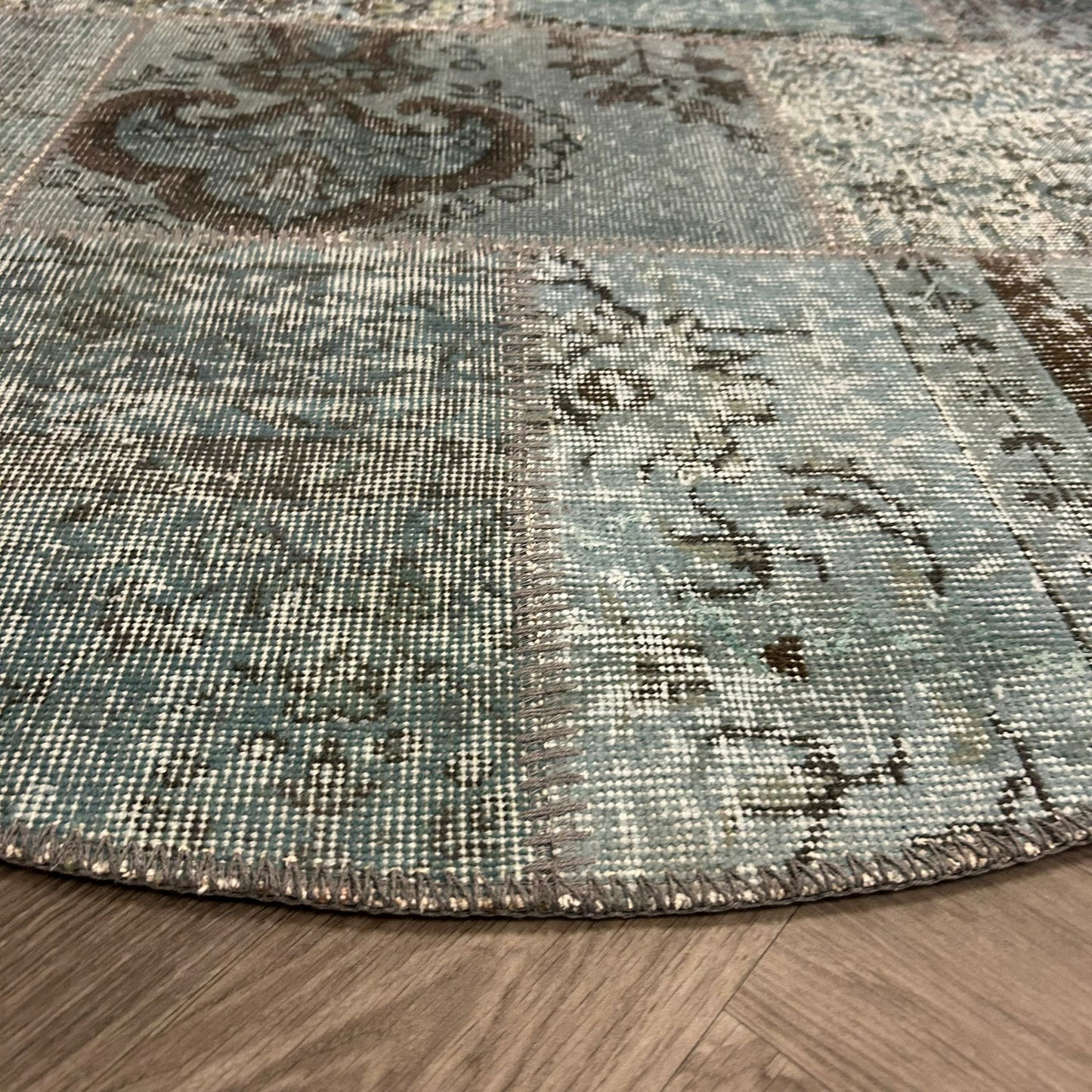 Brinker Vintage Light Blue Vloerkleed - 170x170cm