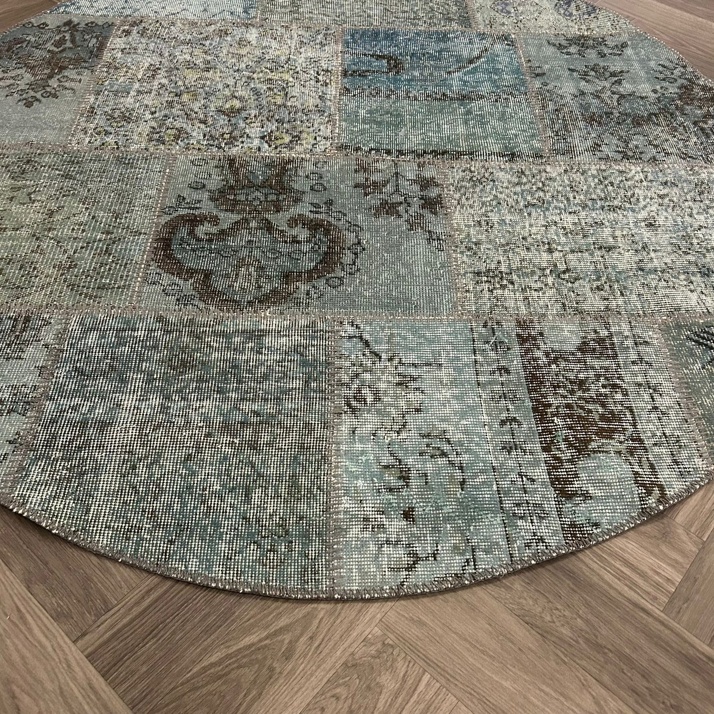 Brinker Vintage Light Blue Vloerkleed - 170x170cm