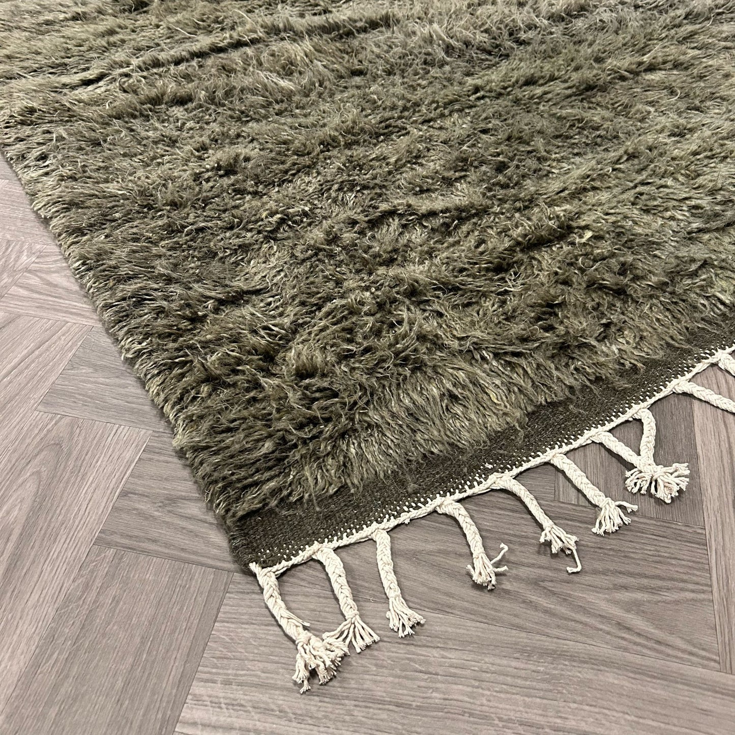 Brinker Afghano Forest Green Vloerkleed - 200x300cm
