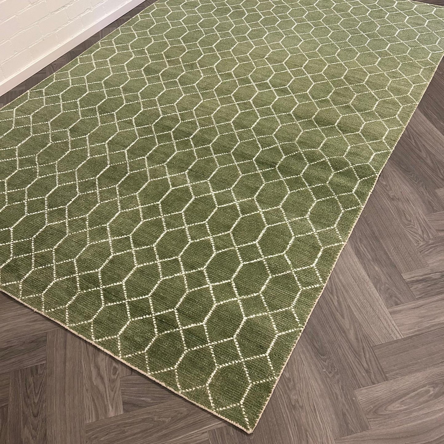 Brinker Laatz Green Vloerkleed - 240x340cm