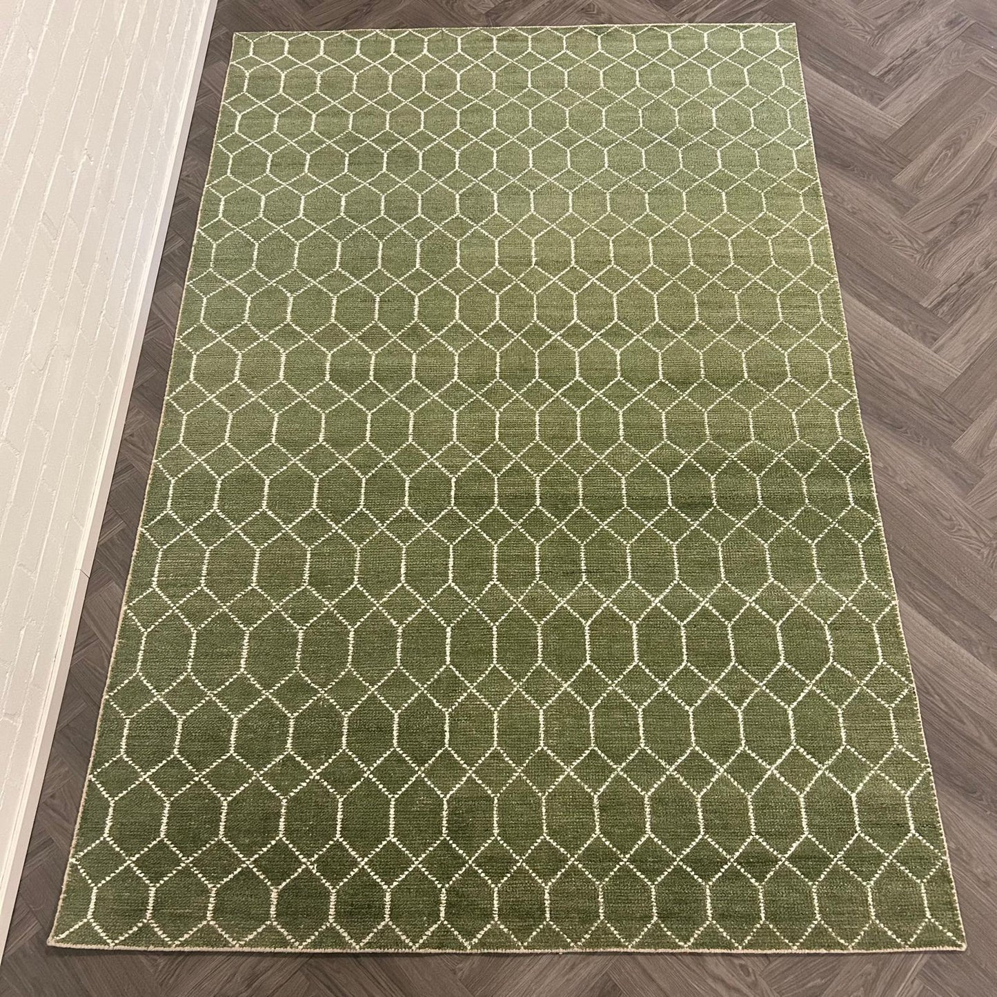 Brinker Laatz Green Vloerkleed - 240x340cm