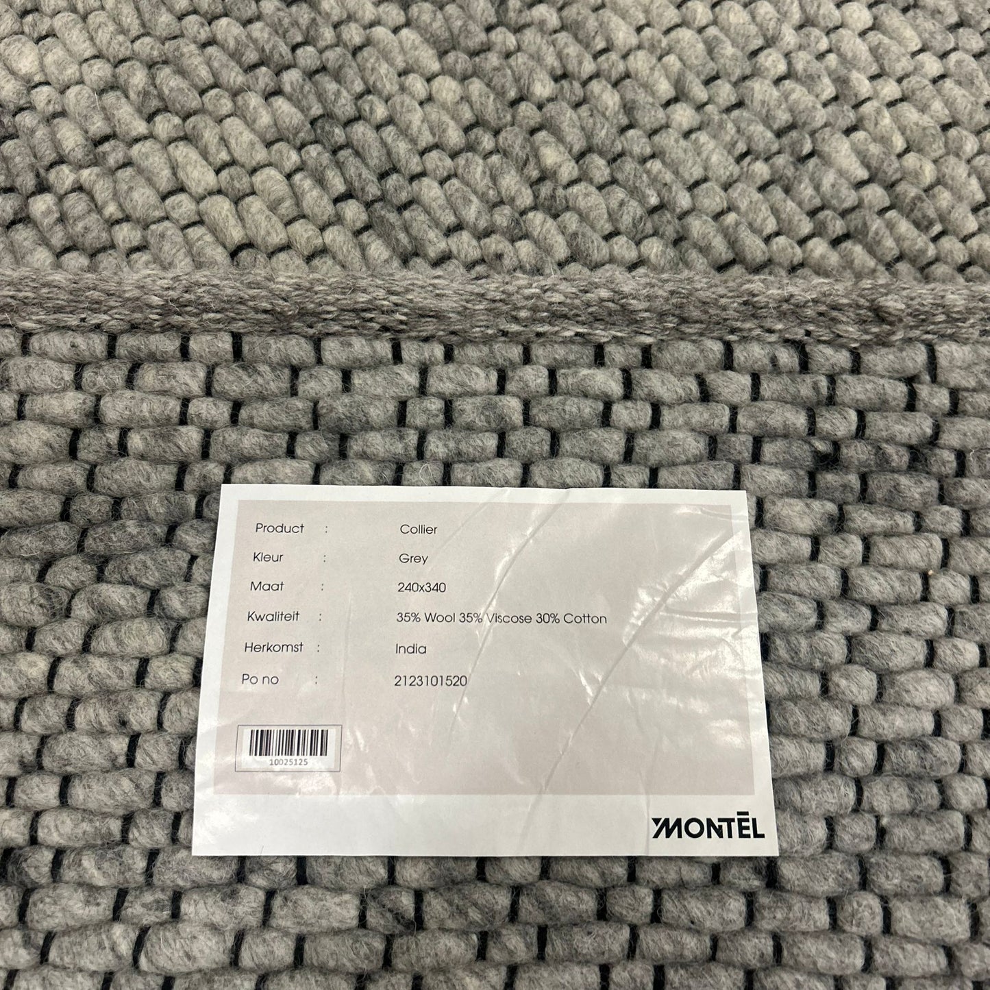 Montèl Collier Grey Vloerkleed - 240x340cm
