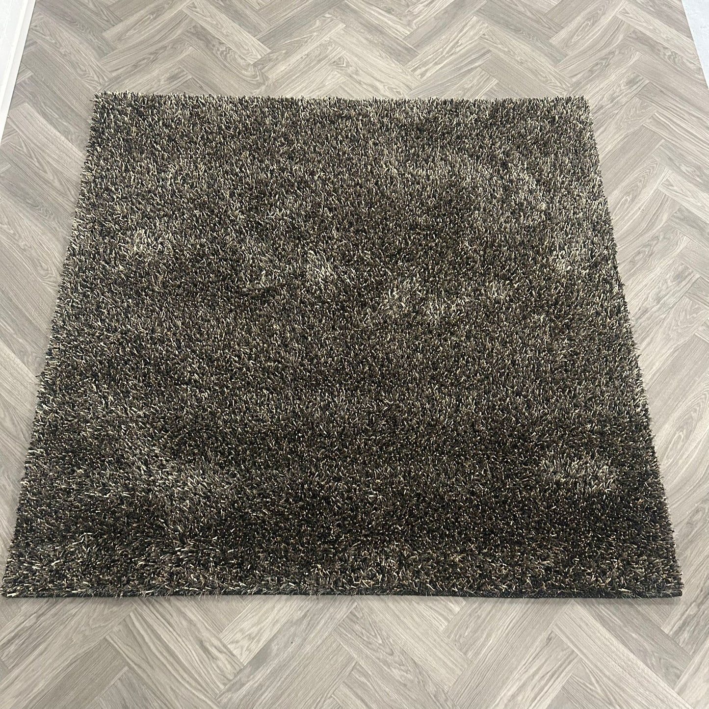 Brinker Comfort Black Brown Vloerkleed - 200x200cm