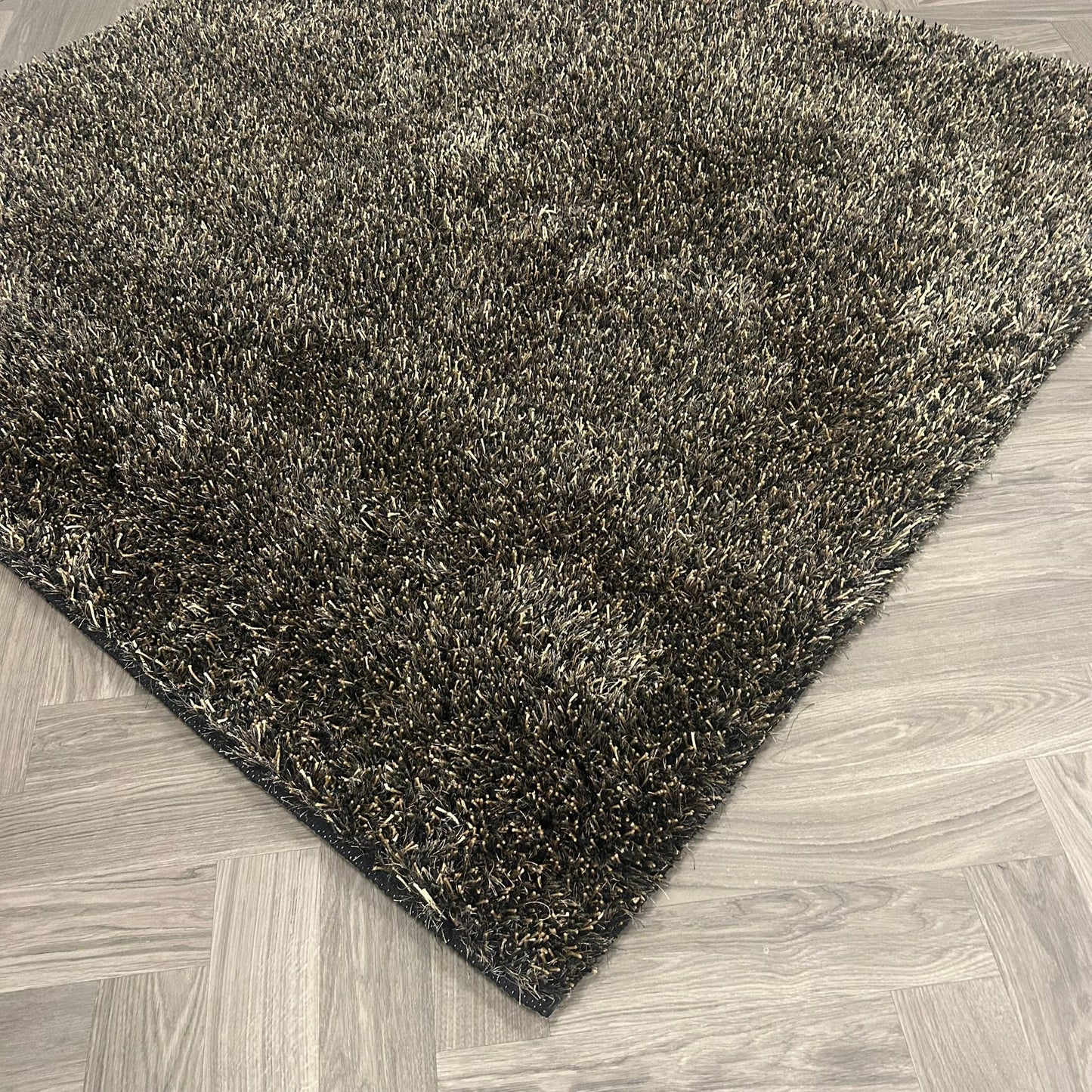 Brinker Comfort Black Brown Vloerkleed - 200x200cm