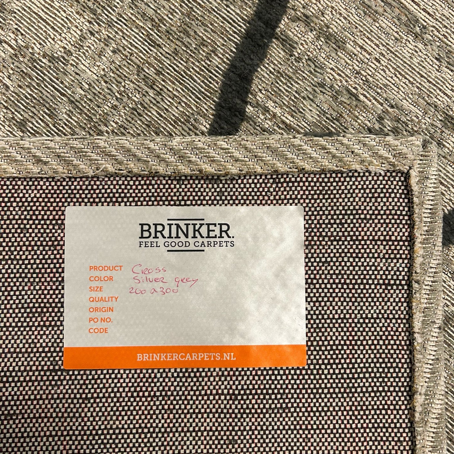 Brinker - Cross - Silver Grey - 200x300cm