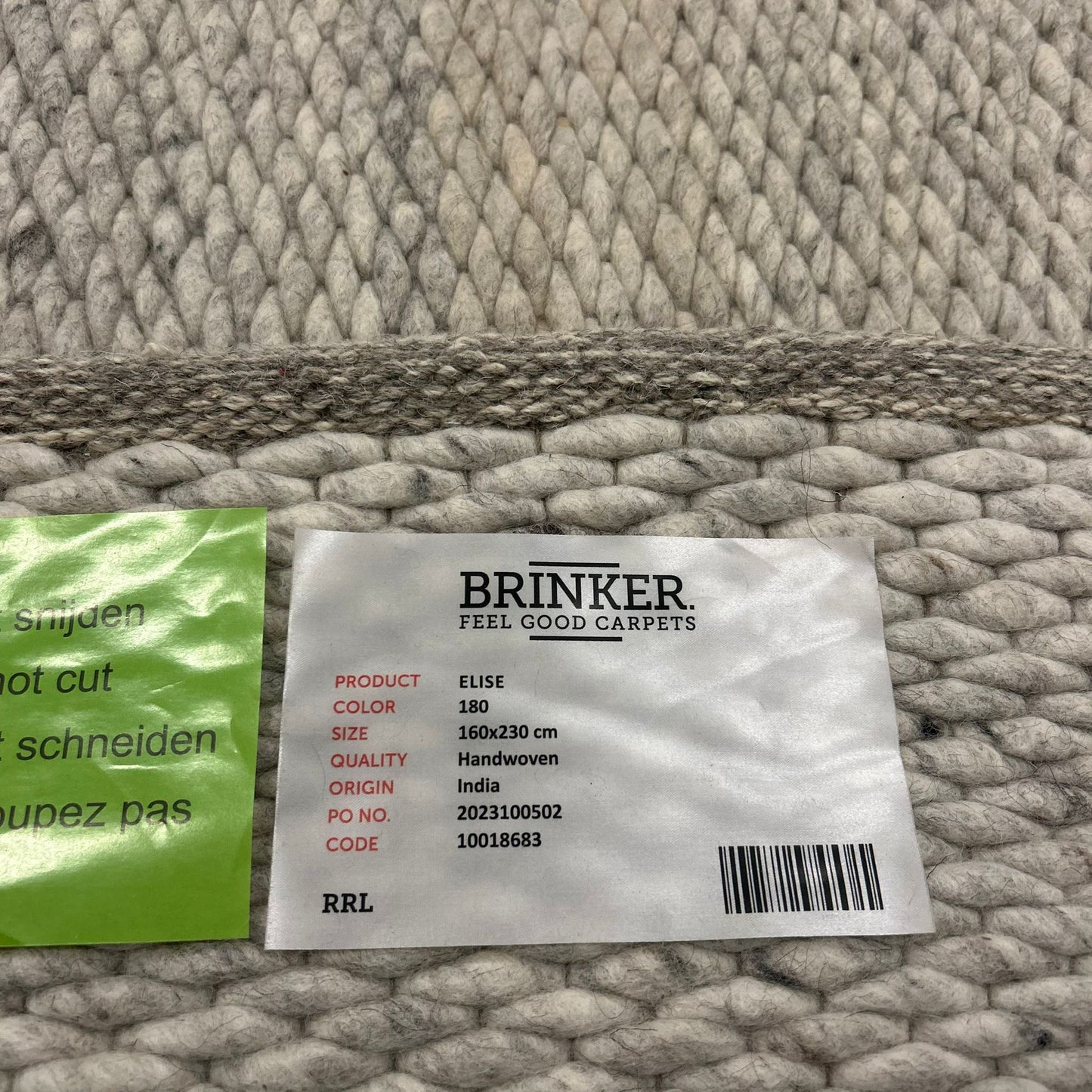 Brinker Elise Monopoli 180 Vloerkleed - 160x230cm