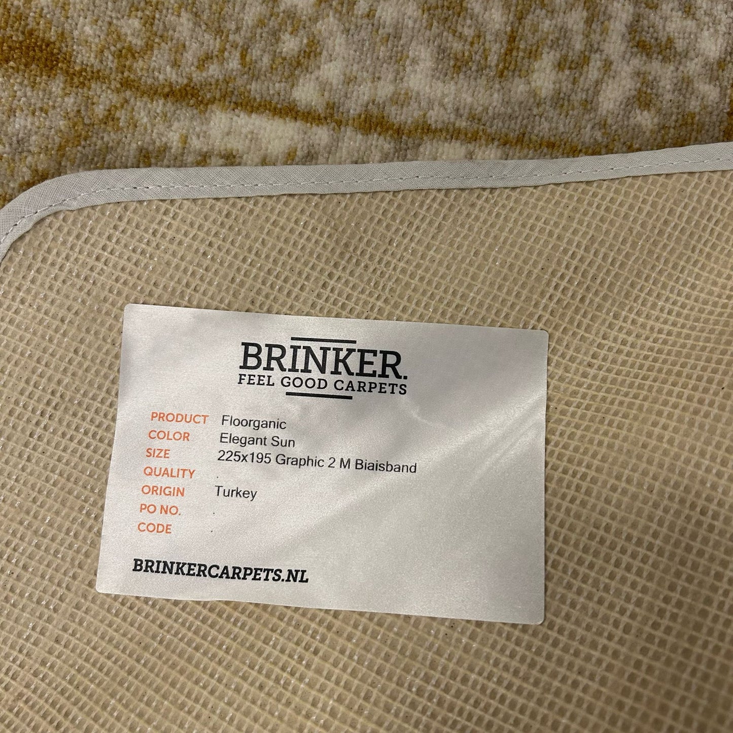Brinker Floorganic Elegant Sun Vloerkleed - 225x195cm