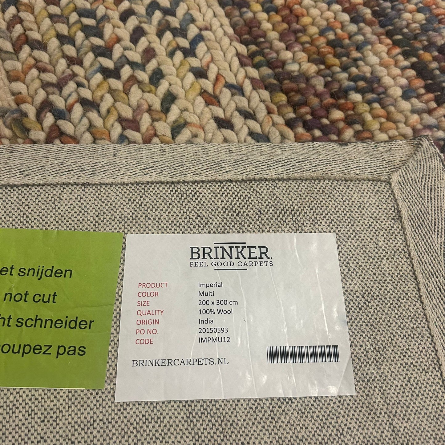 Brinker Imperial Multi Vloerkleed - 200x300cm