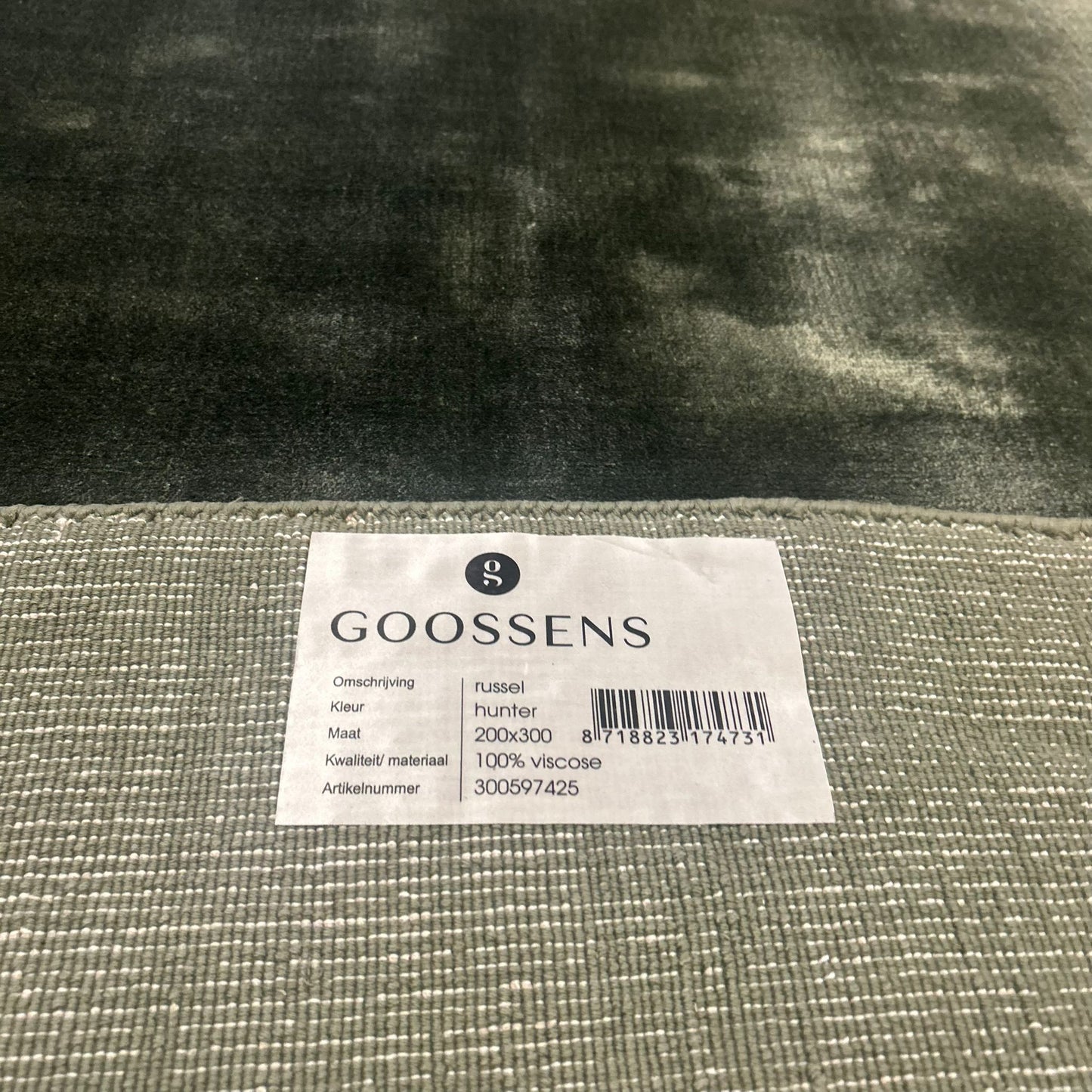 Brinker Goossens Russel Hunter Vloerkleed - 200x300cm