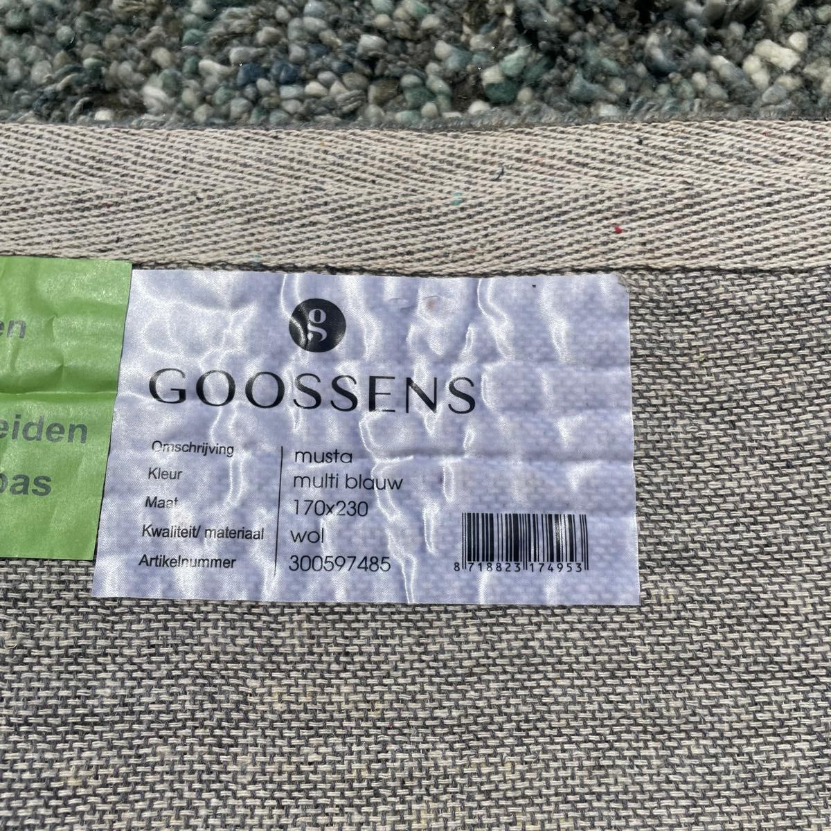 Goossens Musta Multi Blauw Vloerkleed - 170x230cm