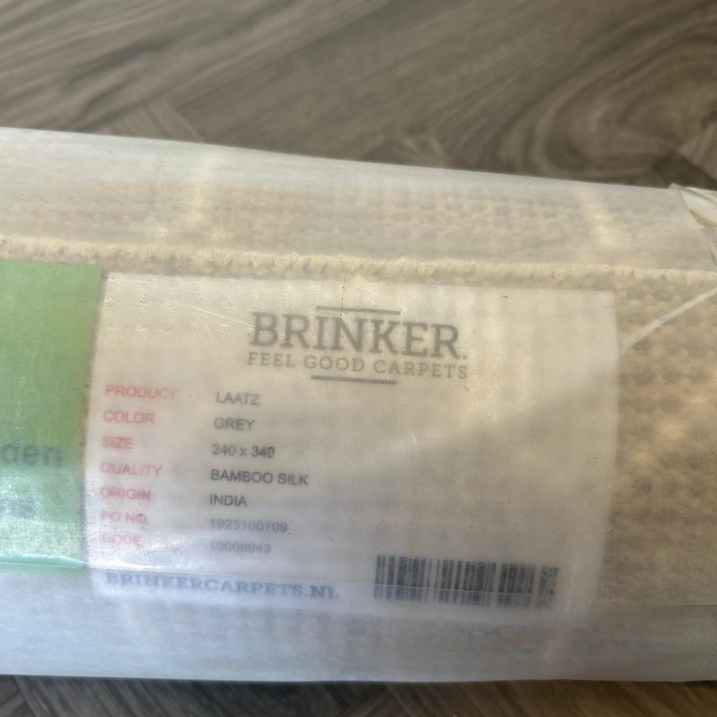 Brinker Laatz Grey Vloerkleed - 240x340cm