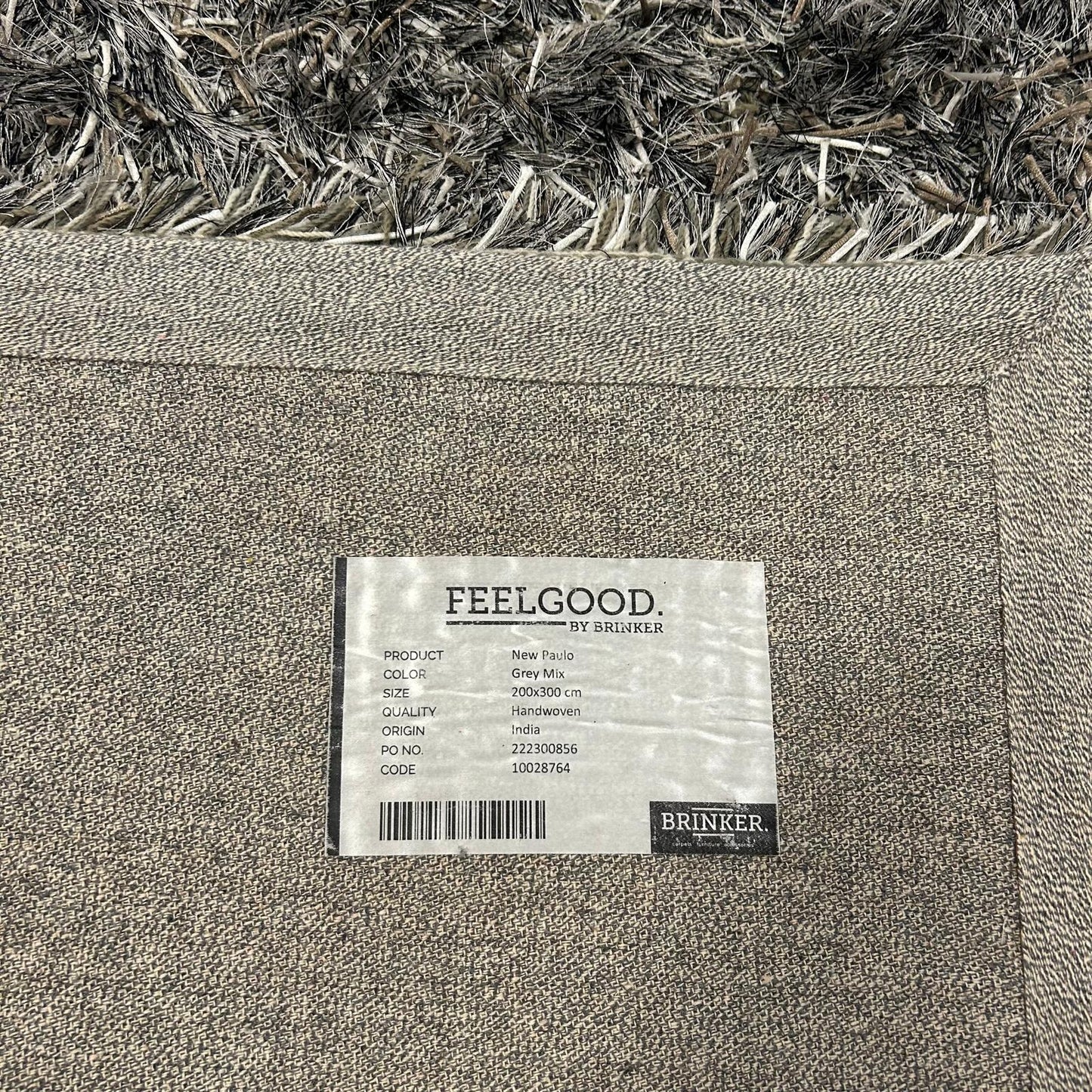 Brinker New Paulo Grey Mix Vloerkleed - 200x300cm