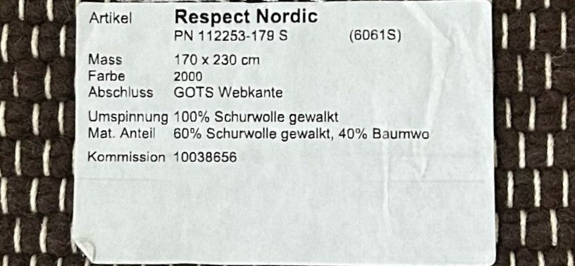 Brinker Herme White Warp Tisca Respect 2000 Vloerkleed - 170x230cm