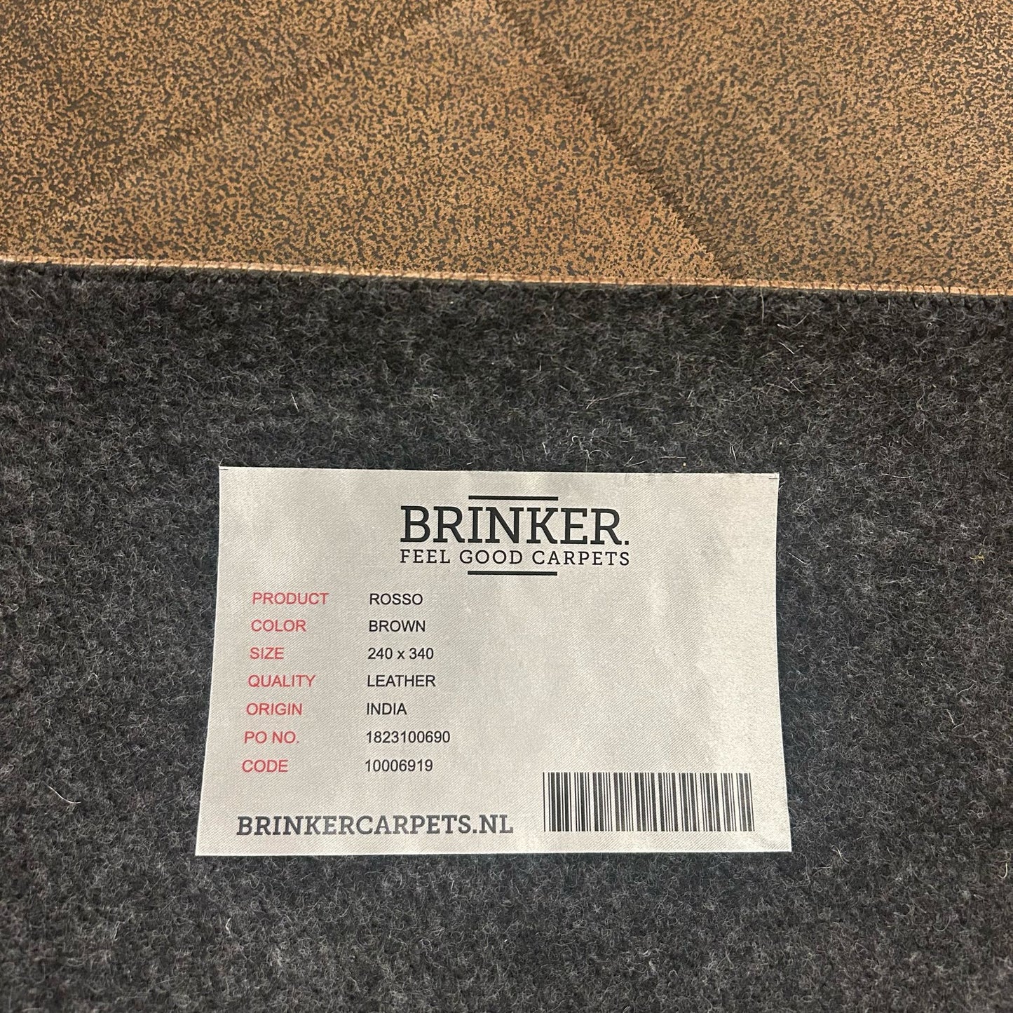 Brinker Rosso Brown Vloerkleed - 240x340cm