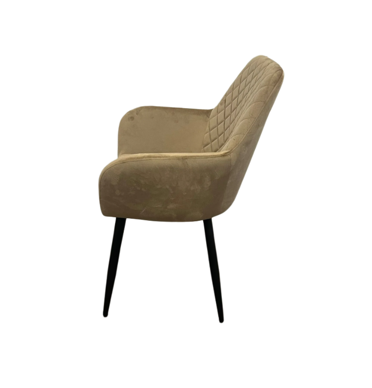 Eetkamerstoel - Maison - Beige - Velvet