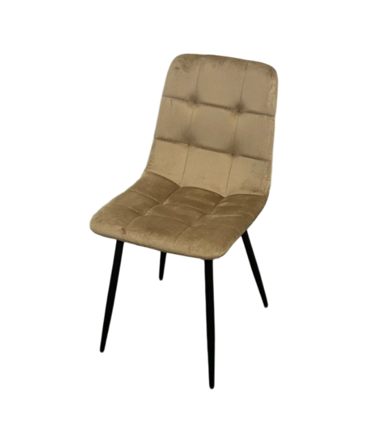 Eetkamerstoel - Elano – Beige - Velvet