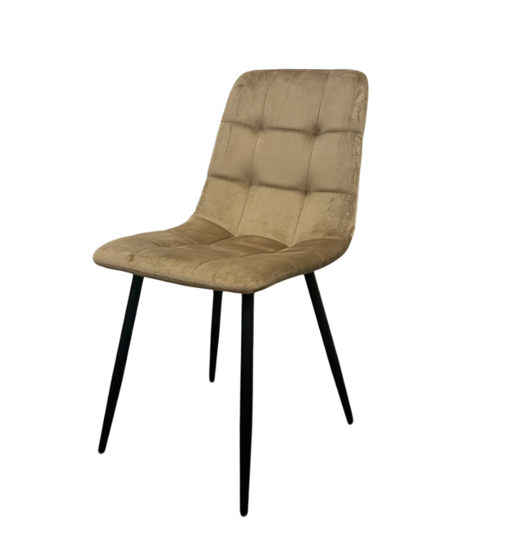 Eetkamerstoel - Elano – Beige - Velvet
