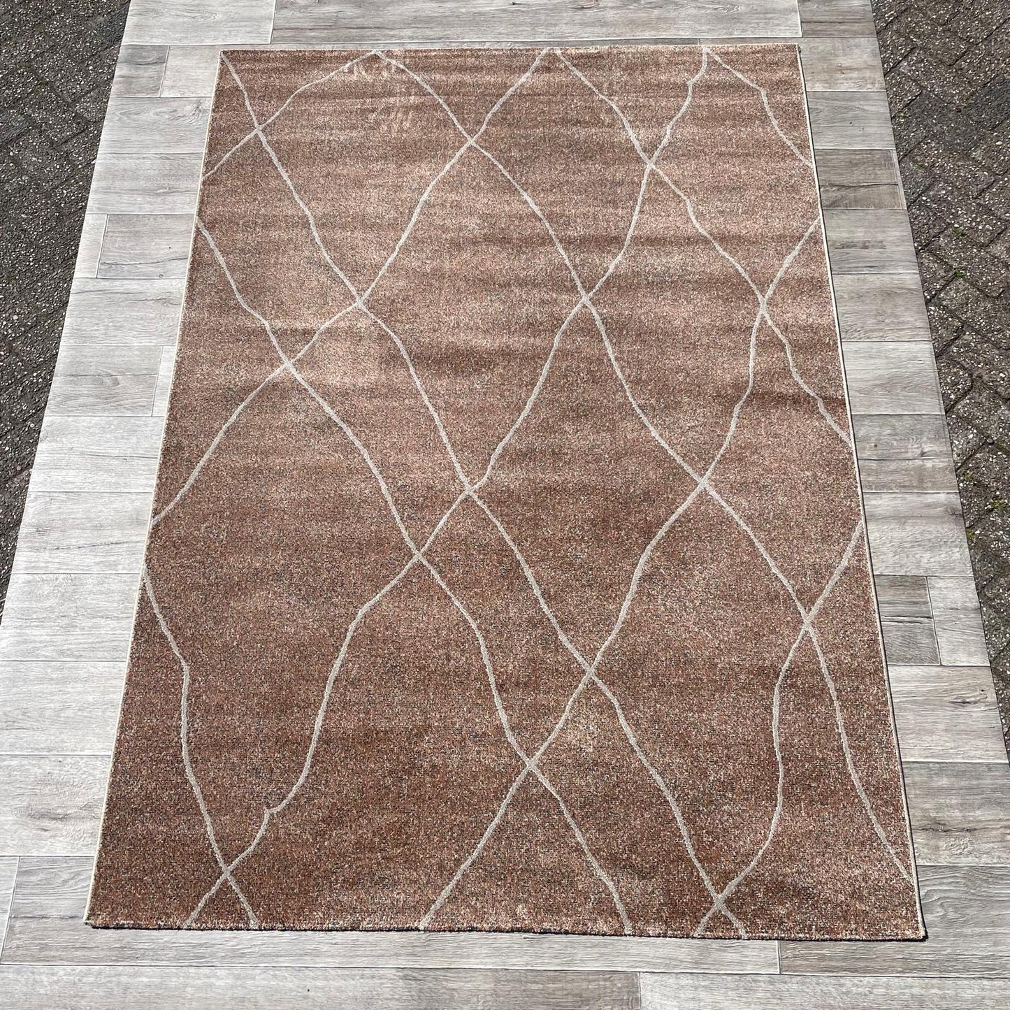 Brinker Touch 118 Brown Stone Ivory Vloerkleed - 160x230cm