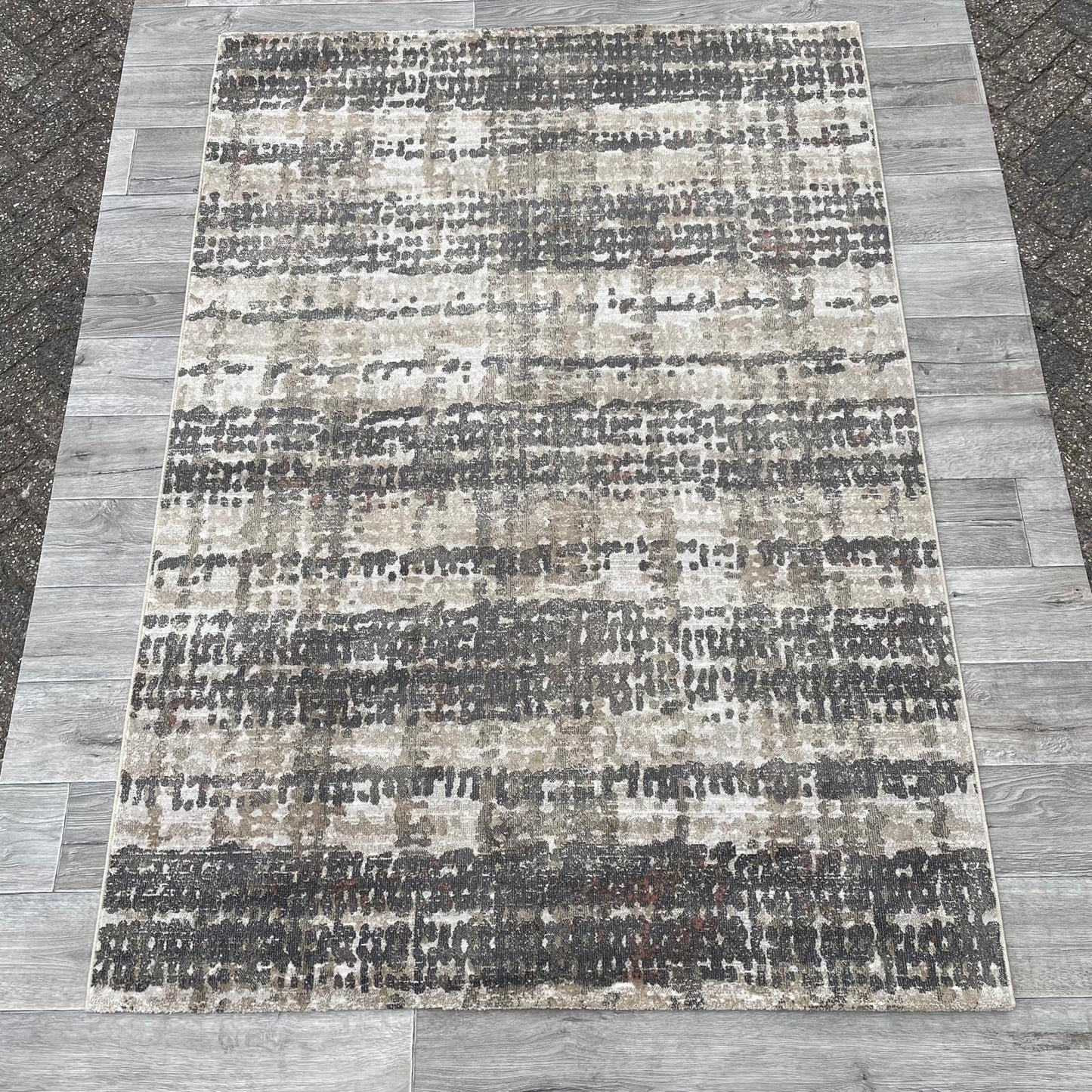 Brinker Touch Tara 106 Brown Stone Ivory Vloerkleed - 160x230cm