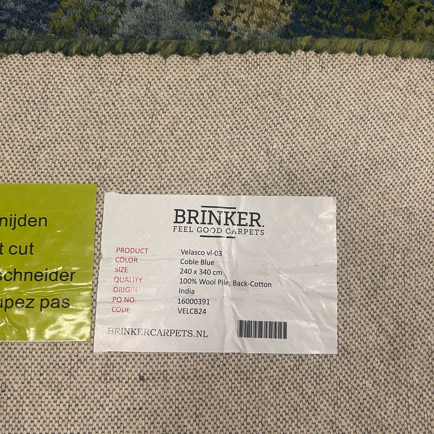 Brinker - Velasco - Coble Blue - 240x340cm