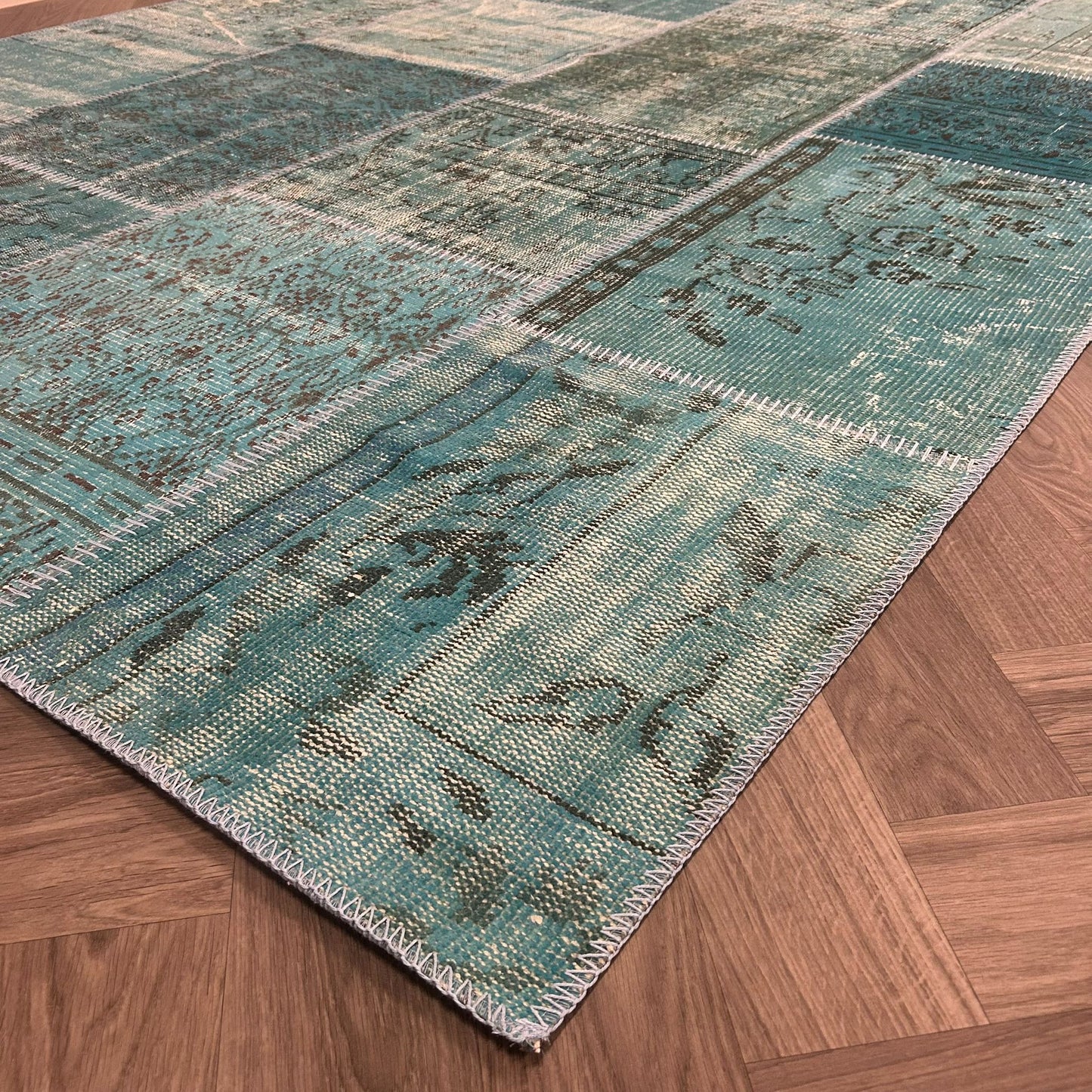 Brinker Vintage Turquoise Vloerkleed - 200x300cm
