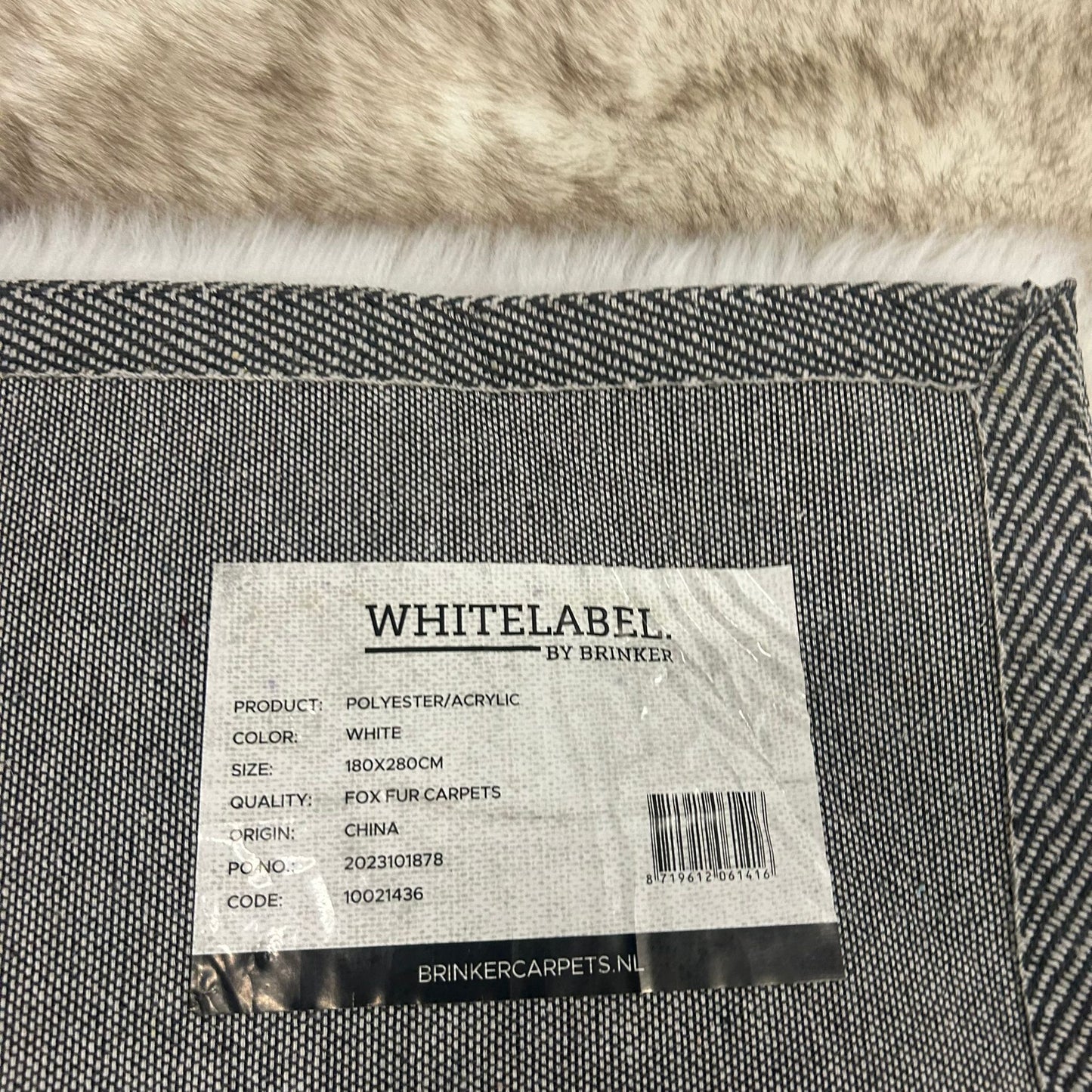 Brinker Fluffy White - 180x280cm