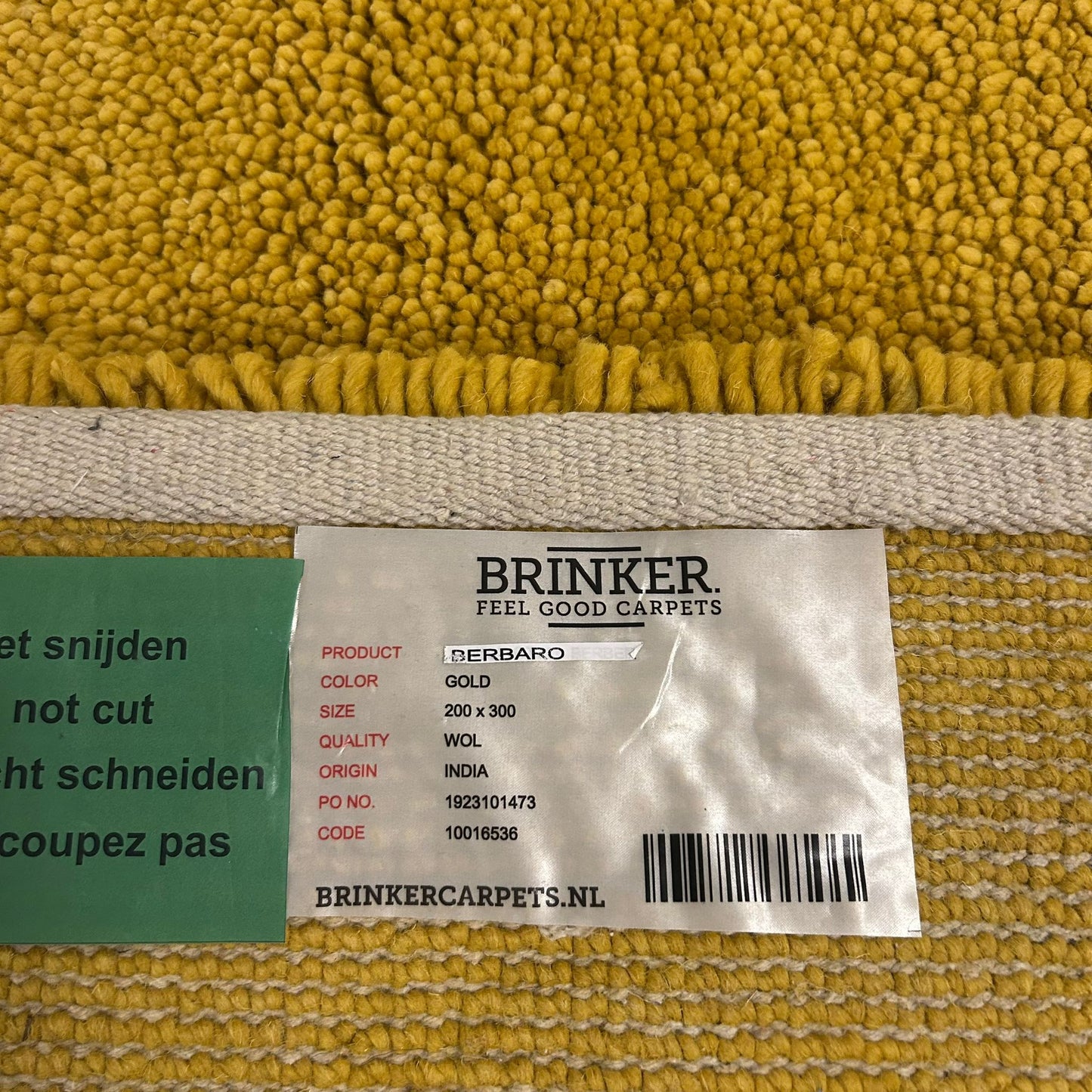 Brinker Berbero Gold Vloerkleed - 240x340cm