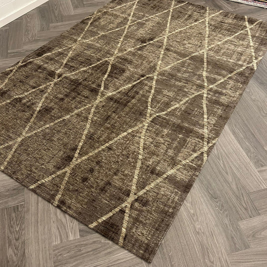 Brinker Cross Diamo Brown Vloerkleed - 155x230cm