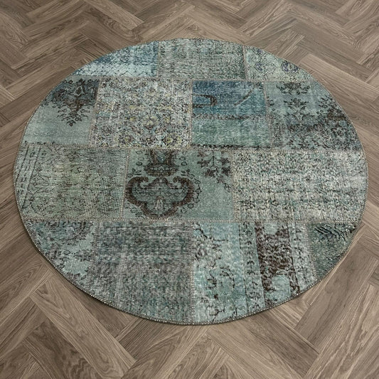 Brinker Vintage Light Blue Vloerkleed - 170x170cm