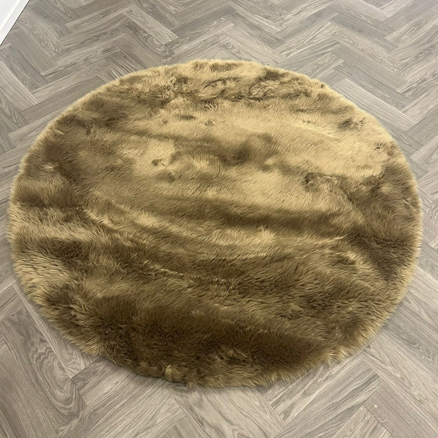Brinker Fluffy Jaguar Brown - 180x180cm