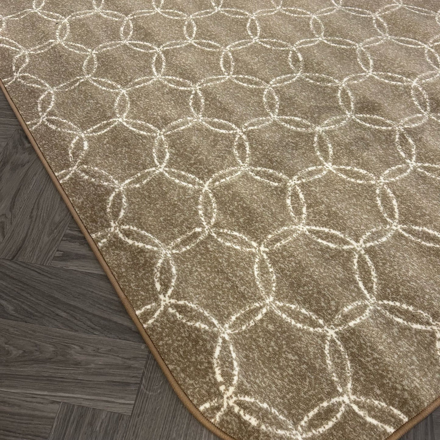 Brinker Connection Balanced Beige Vloerkleed - 195x195cm