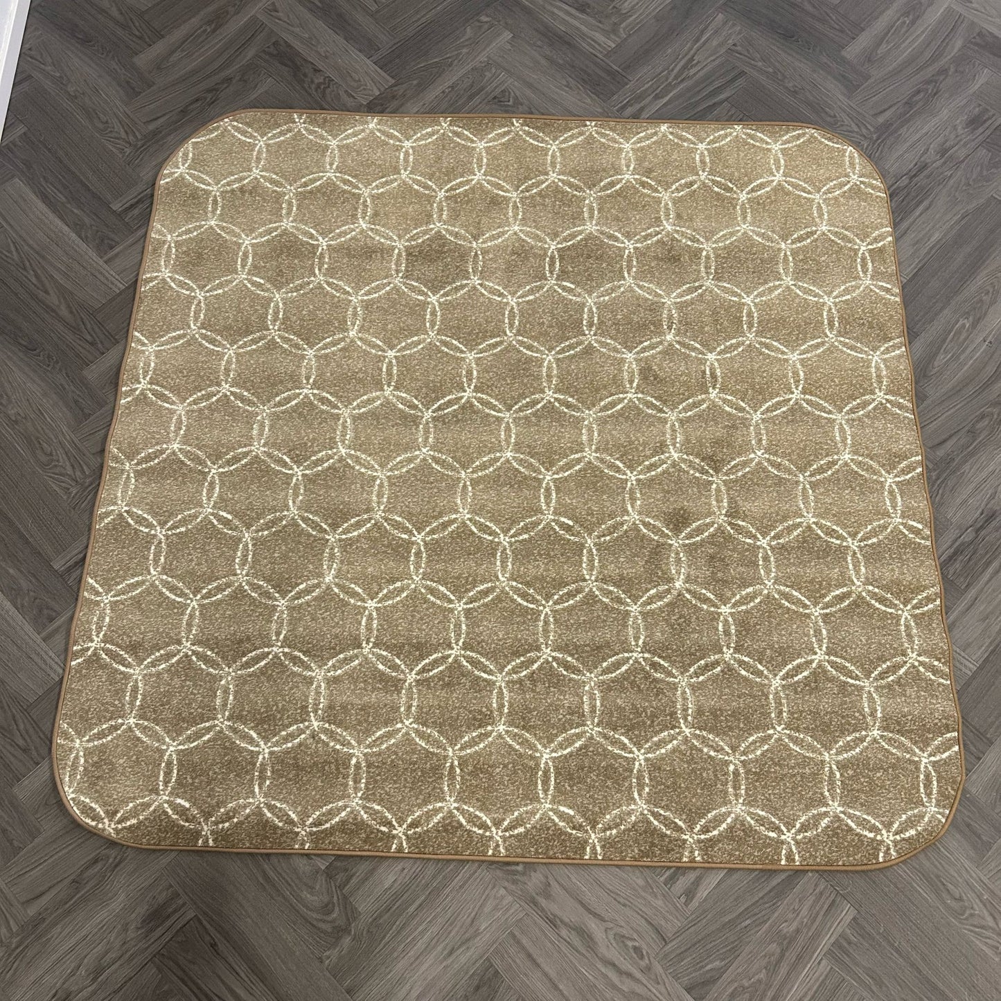 Brinker Connection Balanced Beige Vloerkleed - 195x195cm