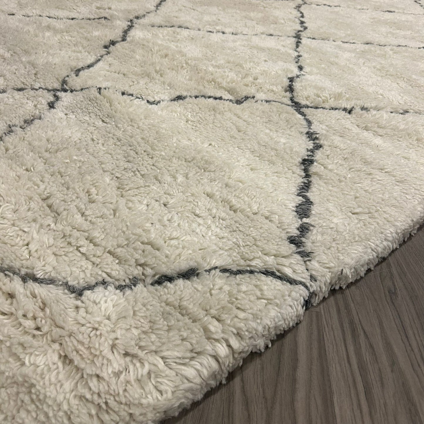 Brinker Rhombus White/Grey Vloerkleed - 250x350cm
