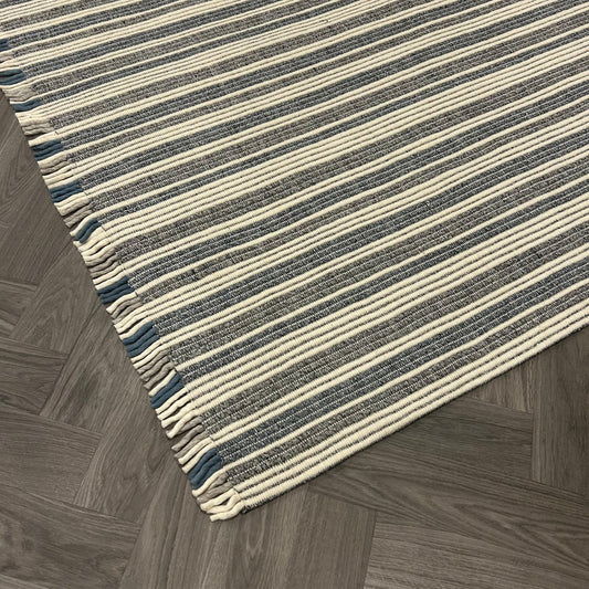 Brinker Leman - Blauw/Grijs/Wit - 160x230cm