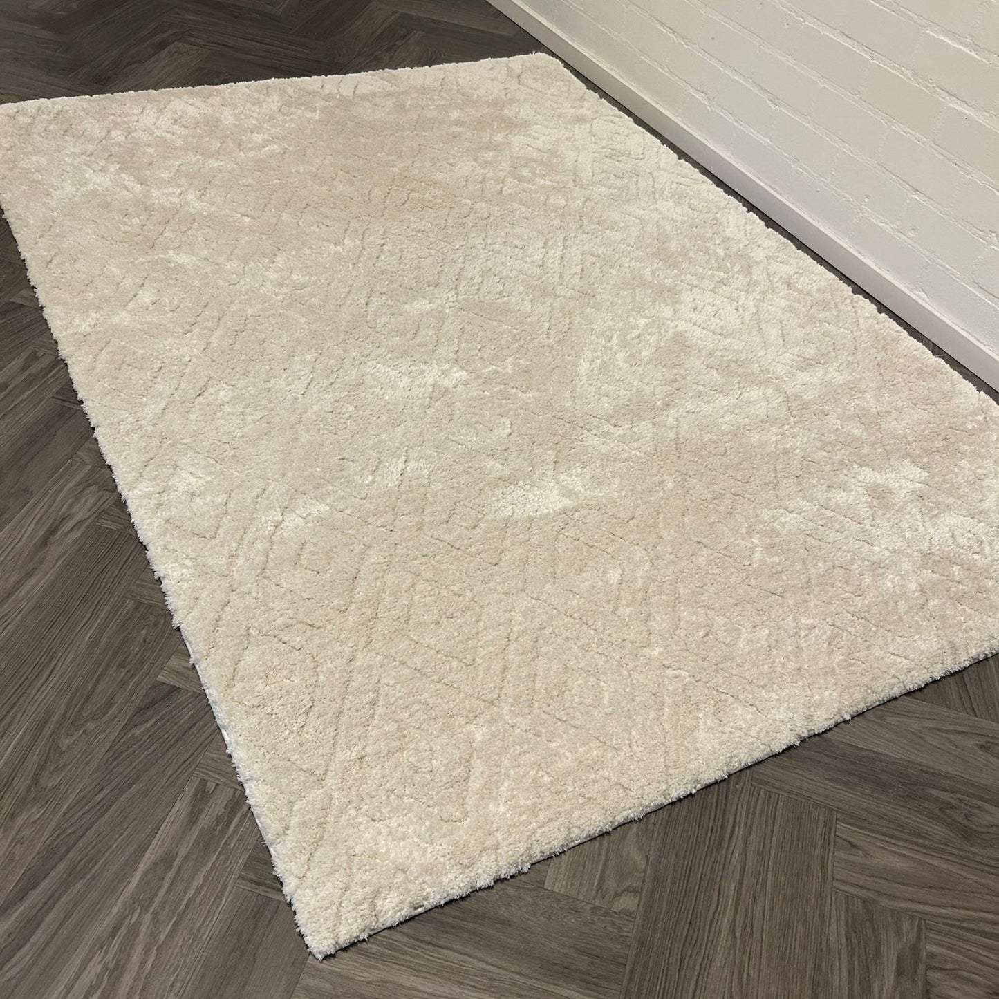 Rhombus - White - 160x230cm