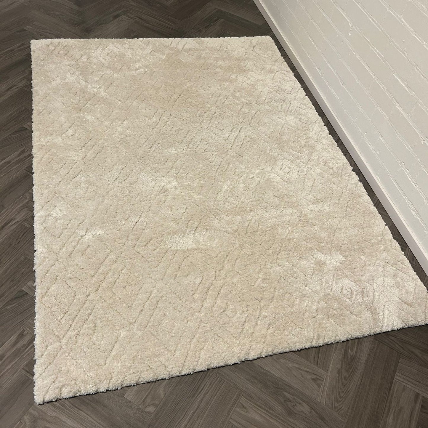 Rhombus - White - 160x230cm