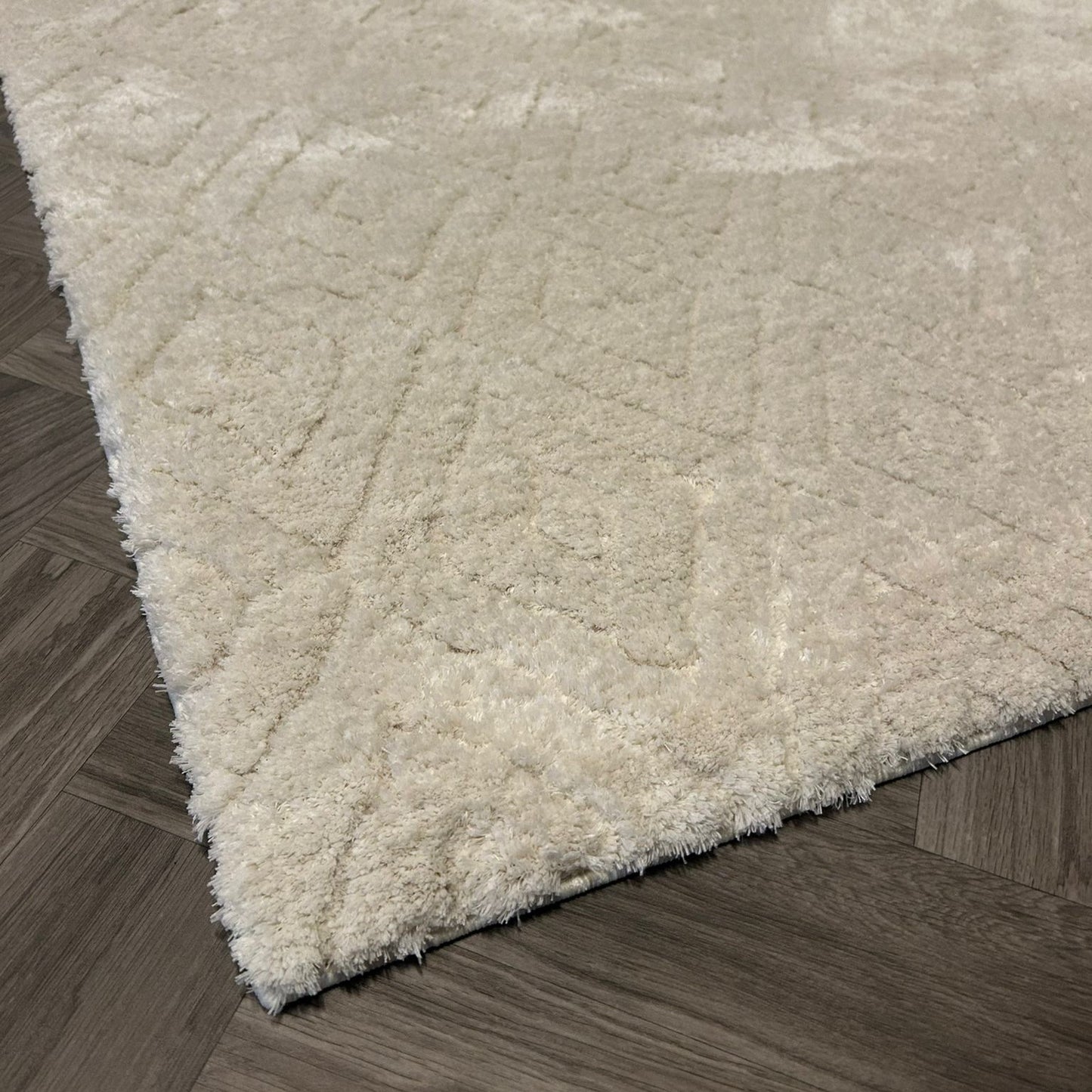 Rhombus - White - 160x230cm
