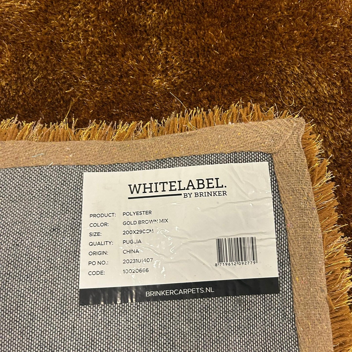 Brinker Puglia Gold/Brown mix Vloerkleed - 200x290cm