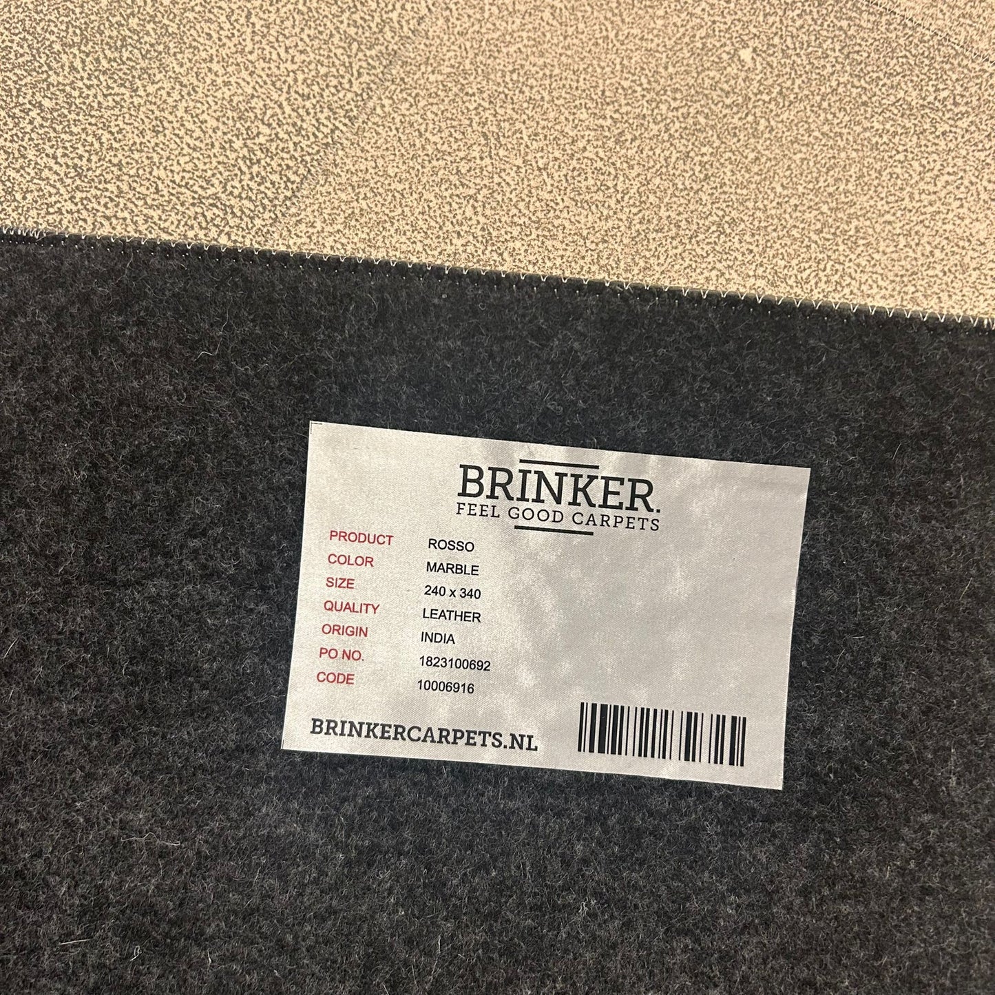 Brinker Rosso Marble Vloerkleed - 240x340cm