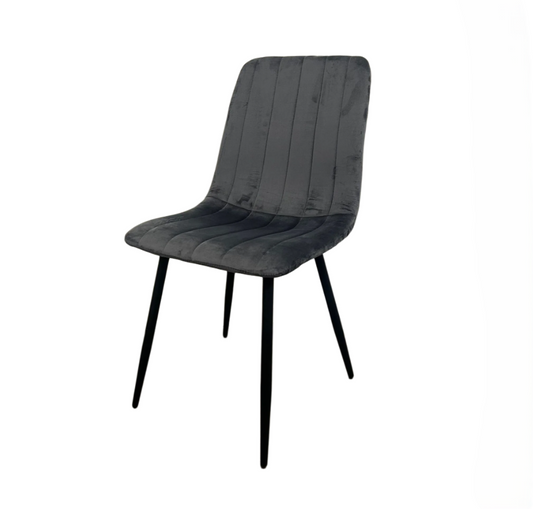 Eetkamerstoel - Nova - Blauw Grijs - Velvet