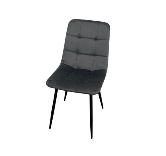 Eetkamerstoel - Elano - Blauw Grijs - Velvet