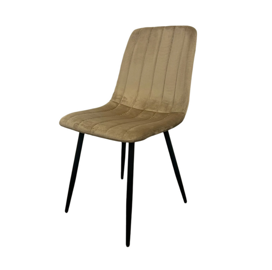 Eetkamerstoel - Nova - Beige - Velvet