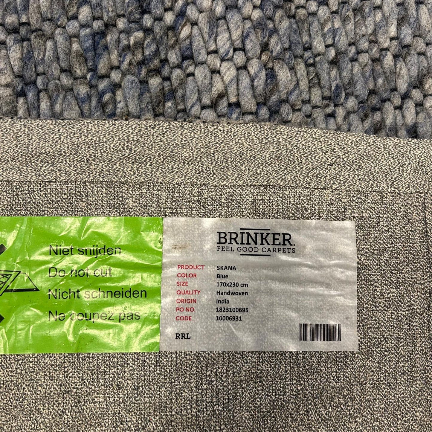 Brinker Skana Blue Vloerkleed  - 170x230cm