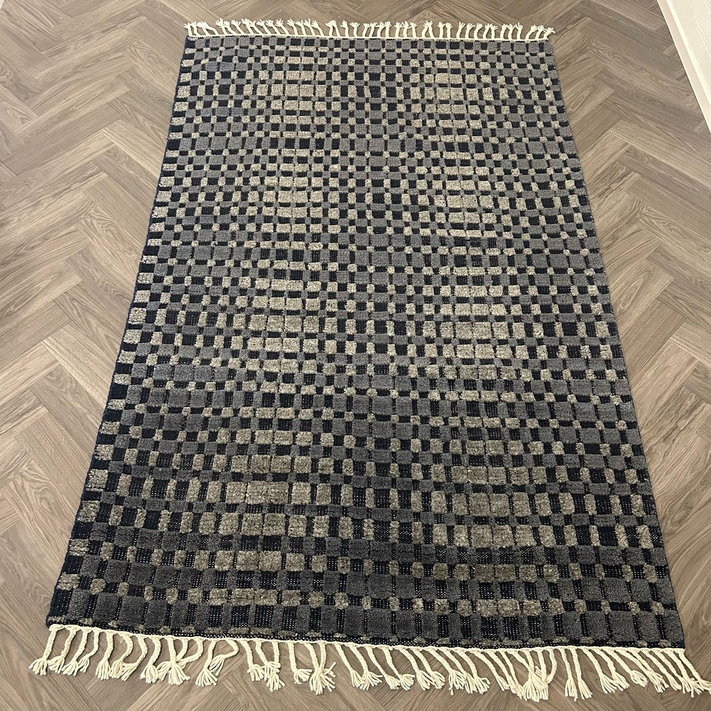 Brinker - Square - Navy Wool - 160x250cm