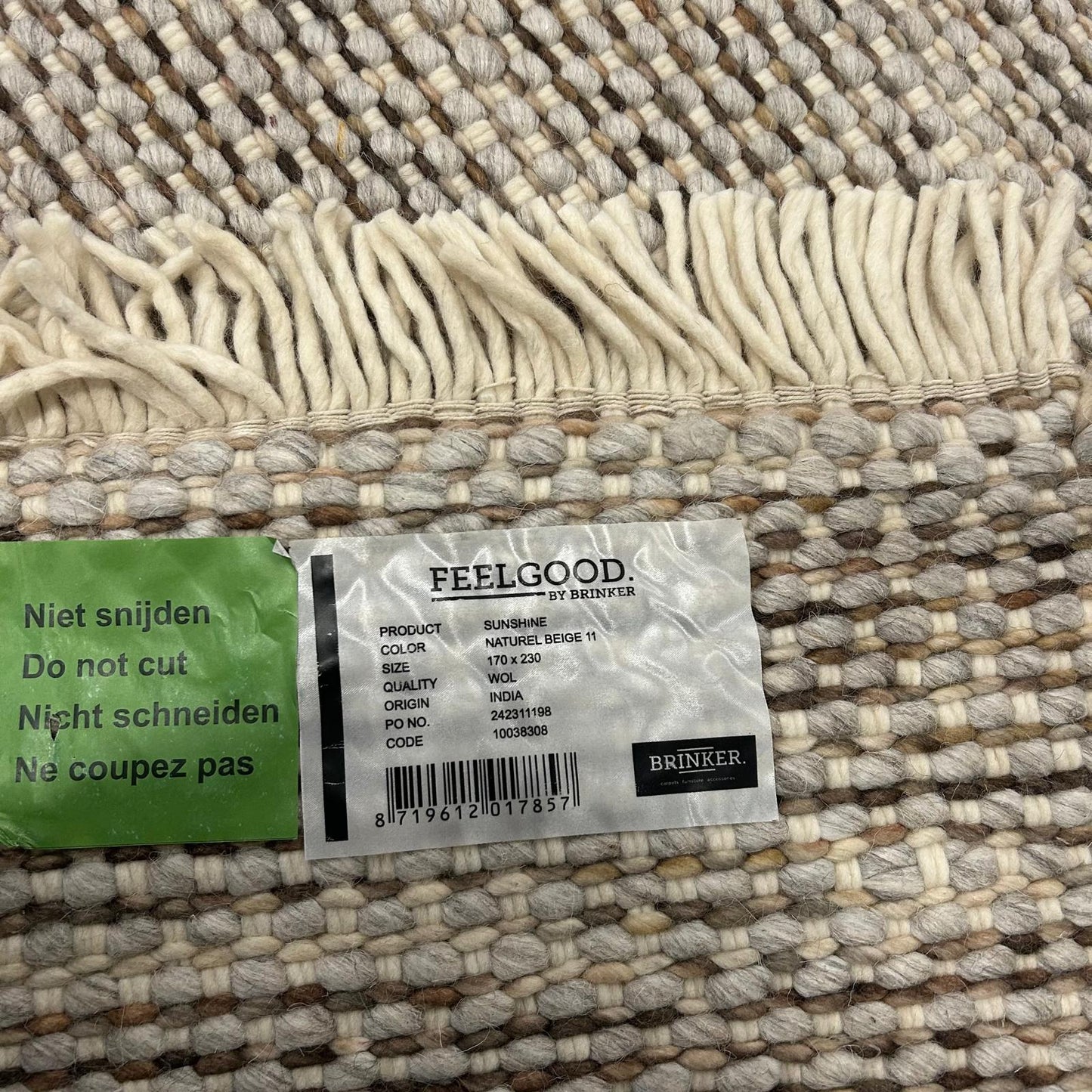 Brinker - Sunshine - Naturel Beige - 170x230cm