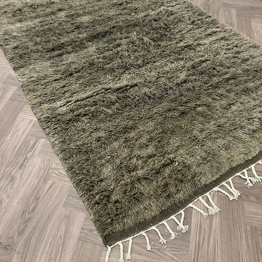 Brinker Afghano Forest Green Vloerkleed - 200x300cm - QF Living