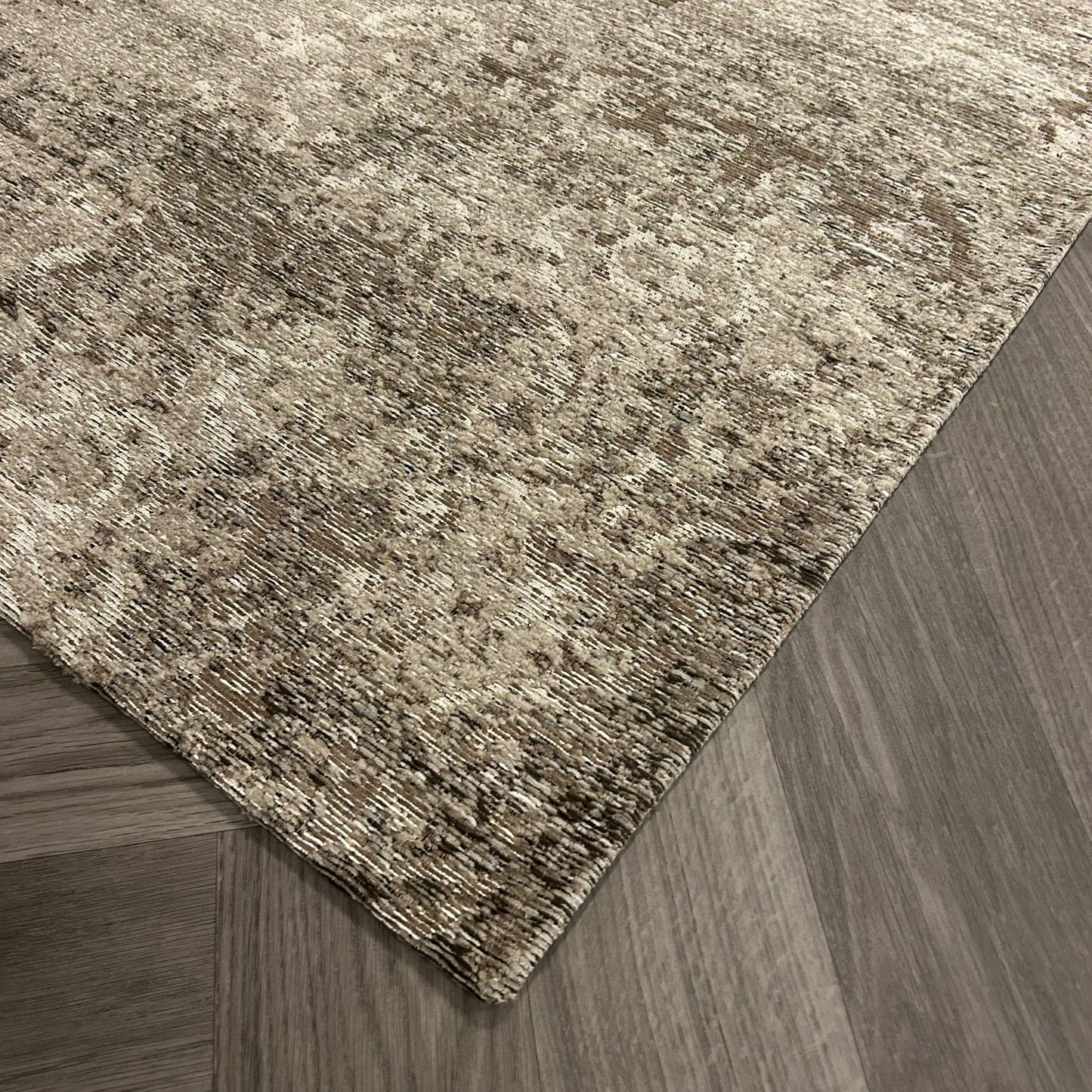 Brinker Bria Vloerkleed - Taupe - 240x340cm - QF Living
