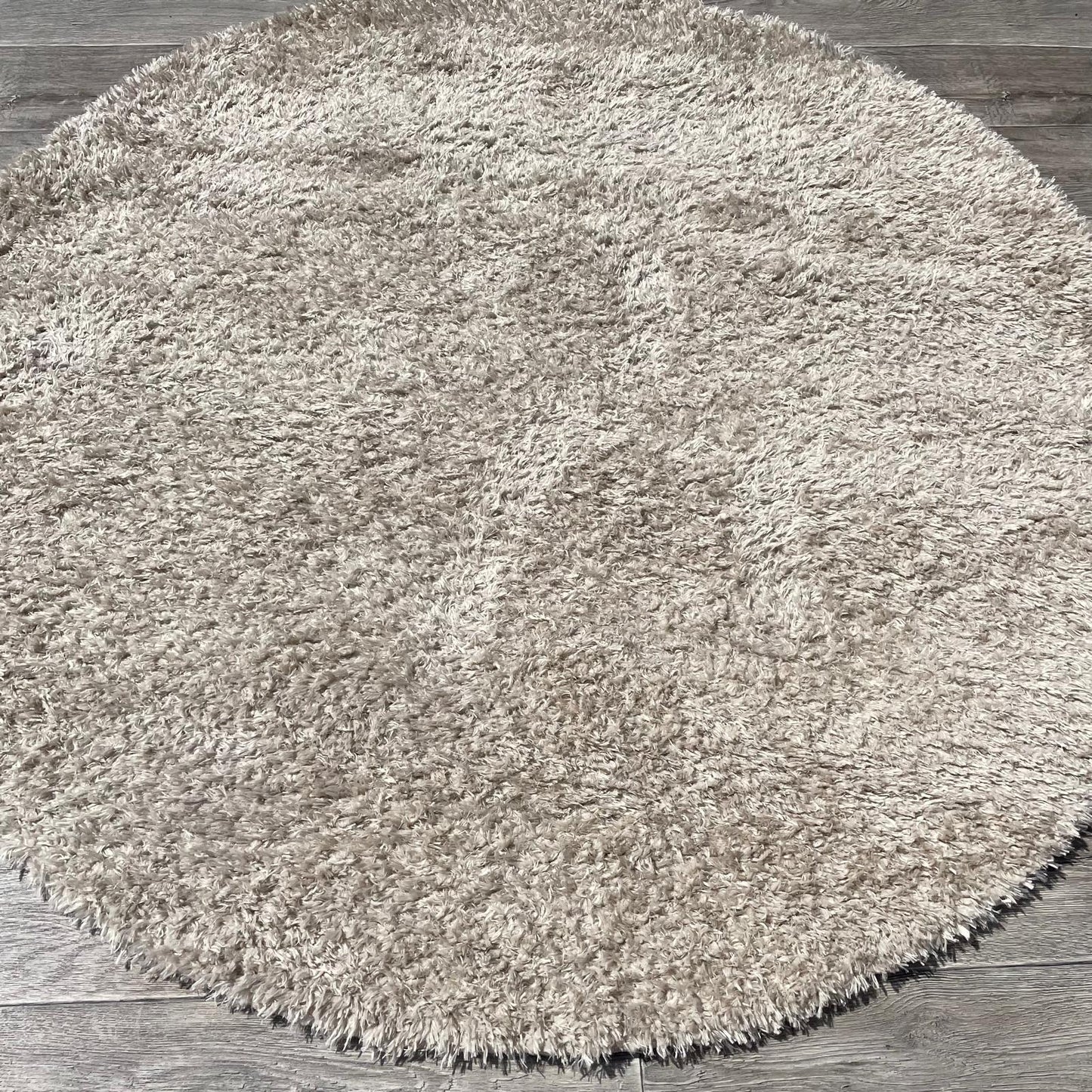 Brinker Carpets Floks Wit/Creme Rond Vloerkleed - 160x160cm - QF Living